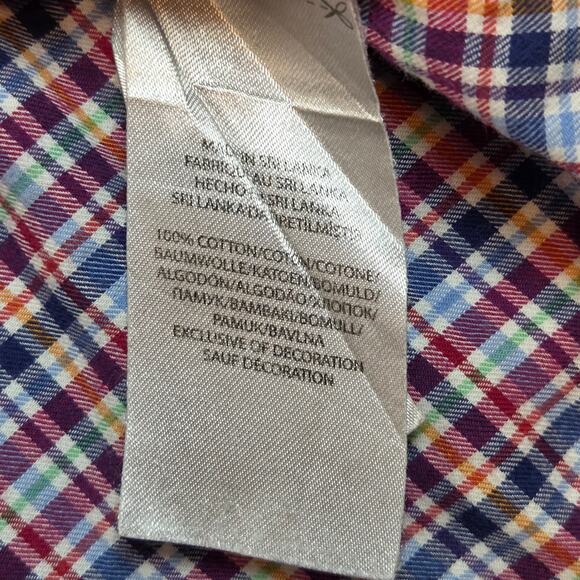 Polo Ralph Lauren 3XLT Plaid Cotton Button Down Shirt Long Sleeve Tall - Picture 12 of 15